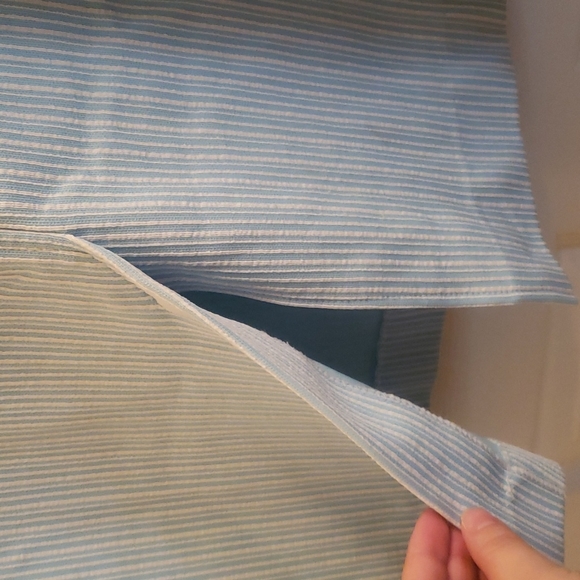 Bogart of Texas Blue & White Striped Skirt Vintage 1960s 1970s Size Small - Picture 4 of 5